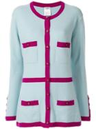 Chanel Pre-owned Cashmere 1995 Multi-pockets Cardigan - Blue