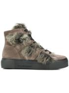 Kennel & Schmenger Shearling Hi-top Sneakers - Grey