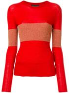 Cashmere In Love Cashmere Vivien Lurex Stripe Jumper - Yellow