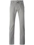 Jacob Cohen - Slim-fit Trousers - Men - Cotton/elastodiene - 33, Grey, Cotton/elastodiene