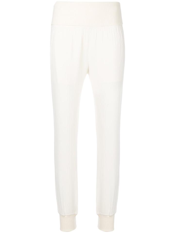 Theory Ribbed Details Joggers - White