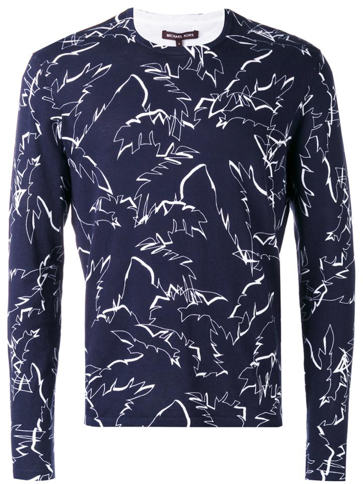 Michael Kors Palm Print Sweatshirt - Blue