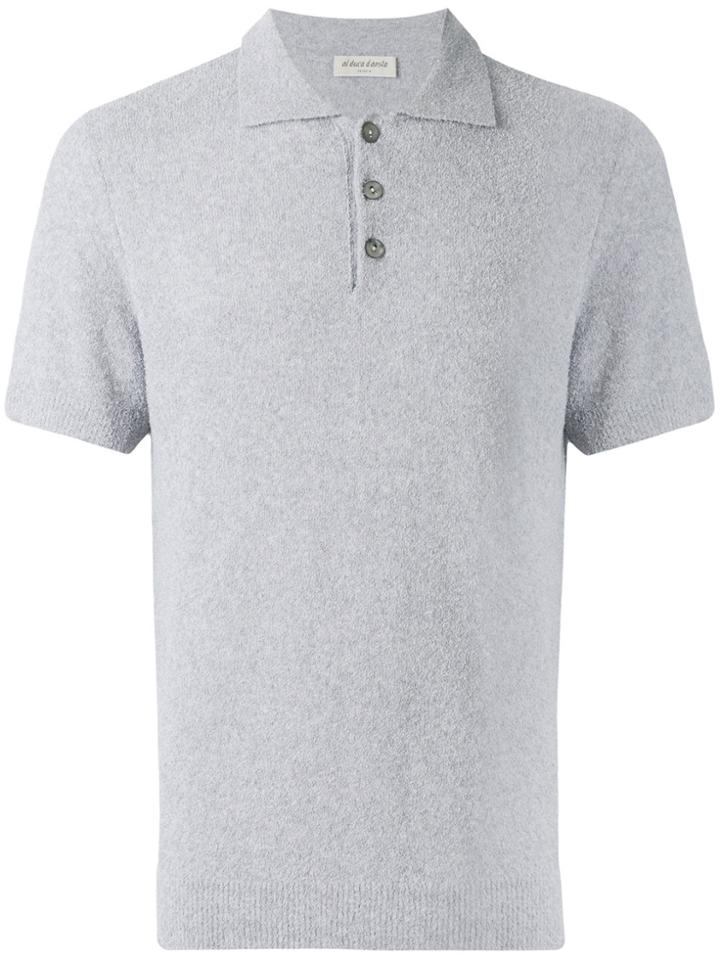 Al Duca D'aosta 1902 Fine Knit Polo Shirt - Grey