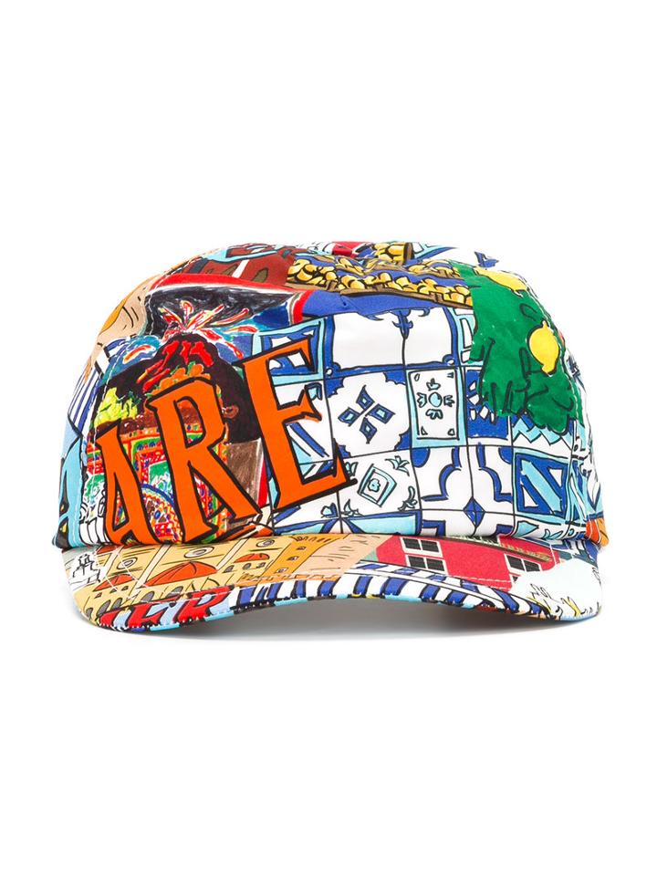 Dolce & Gabbana Kids Sicily Print Baseball Cap, Size: 52 Cm