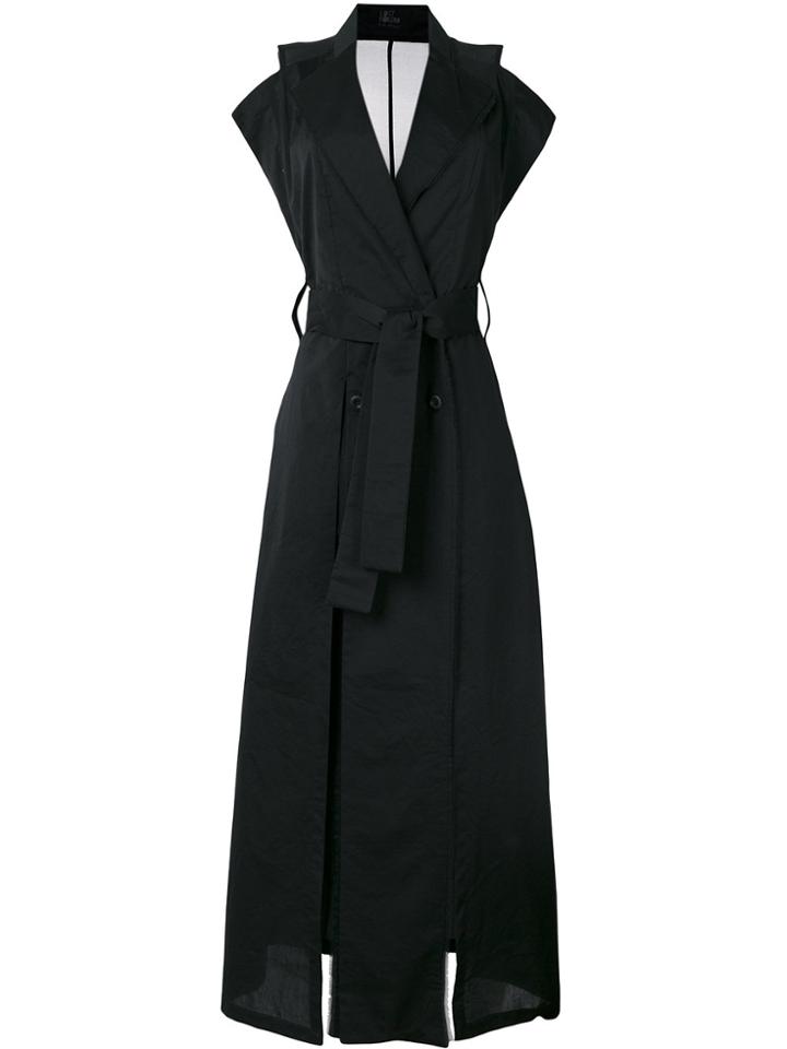 Lost & Found Ria Dunn Shortsleeved Trench Coat - Black