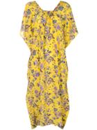 Les Reveries Liberty Jannah Print Midi Dress - Yellow
