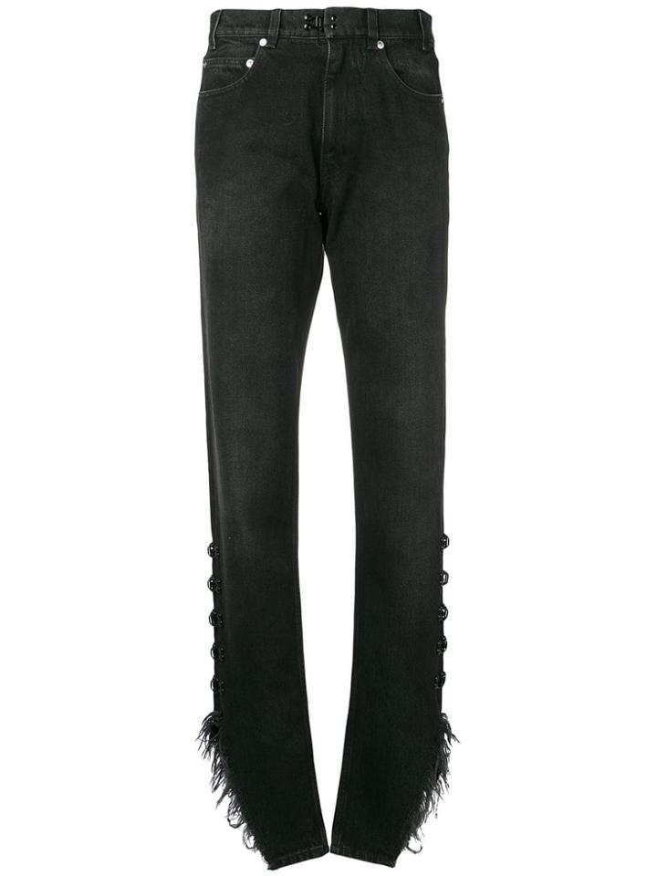 Olivier Theyskens Side Ripped Jeans - Black