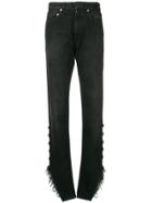 Olivier Theyskens Side Ripped Jeans - Black