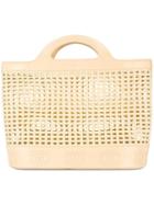 Chanel Pre-owned Woven Square Tote - Brown