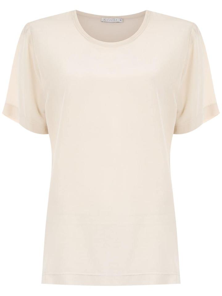 Alcaçuz Lais Silk Top - Neutrals