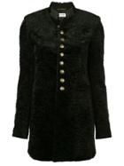 Saint Laurent Single-breasted Buttoned Jacket - Black