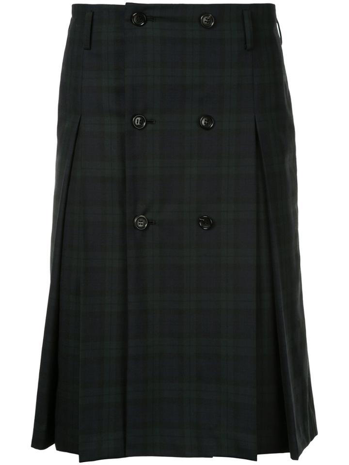 Comme Des Garçons Vintage Double Buttoned Kilt - Black