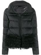 Herno Zipped Short Puffer Jacket - Black