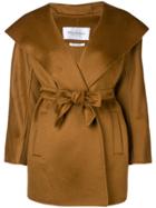 Max Mara Longsleeved Double-breasted Coat - Brown