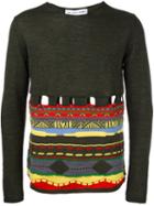 Comme Des Garçons Shirt Cut Out Pullover, Men's, Size: Medium, Green, Acrylic/wool