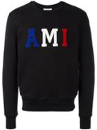 Ami Alexandre Mattiussi - Ami Logo Sweatshirt - Men - Cotton - Xs, Black, Cotton