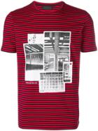 Diesel Black Gold Industrial Printed T-shirt - Red