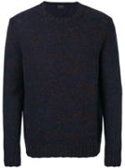 Jil Sander - Crew Neck Knitted Sweater - Men - Wool - 48, Blue, Wool