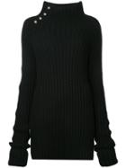Bassike - Chunky Turtle Neck Sweater - Women - Wool - 6, Black, Wool