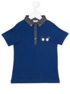 Fendi Kids - Eyes Print Polo Shirt - Kids - Cotton - 5 Yrs, Blue