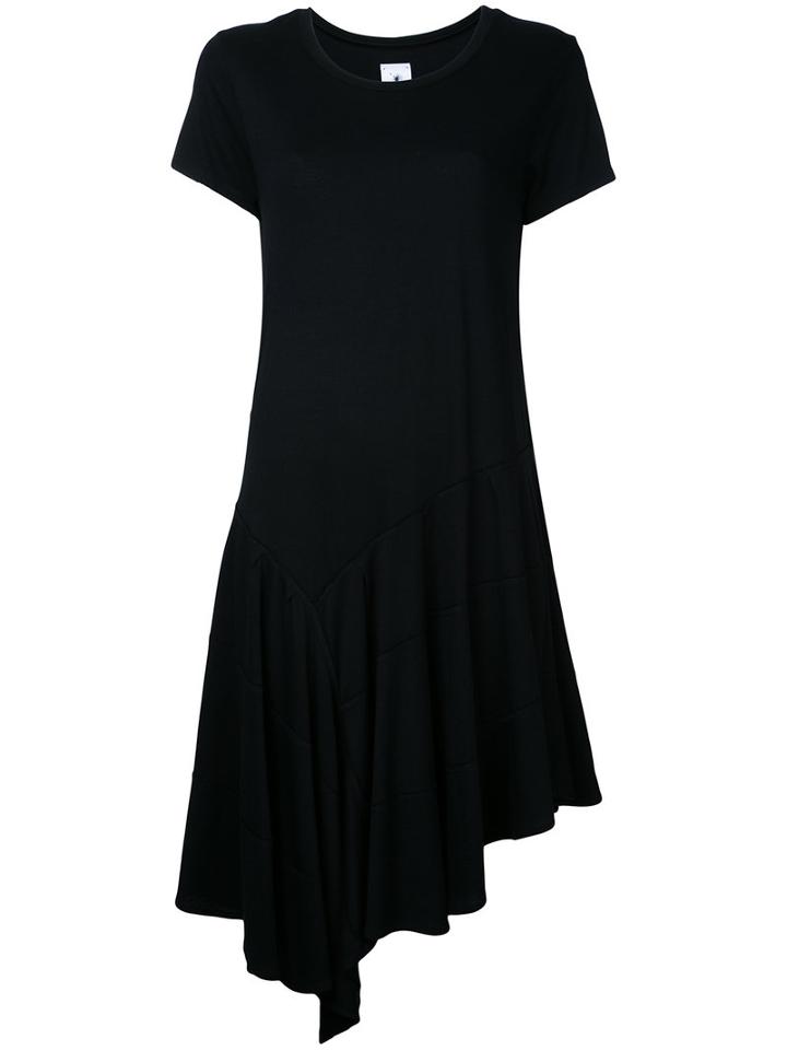Maison Mihara Yasuhiro - Panelled Asymmetric Hem Dress - Women - Cotton/rayon - 40, Black, Cotton/rayon