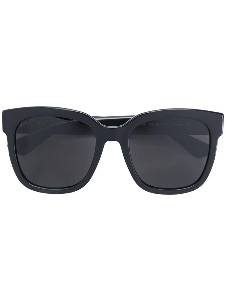 Gucci Eyewear Classic Wayfarer Sunglasses - Black