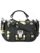 Proenza Schouler Woven Plaid Ps1+ Micro - Black