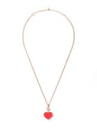 Chopard 18kt Rose Gold Happy Hearts Diamond Pendant Necklace