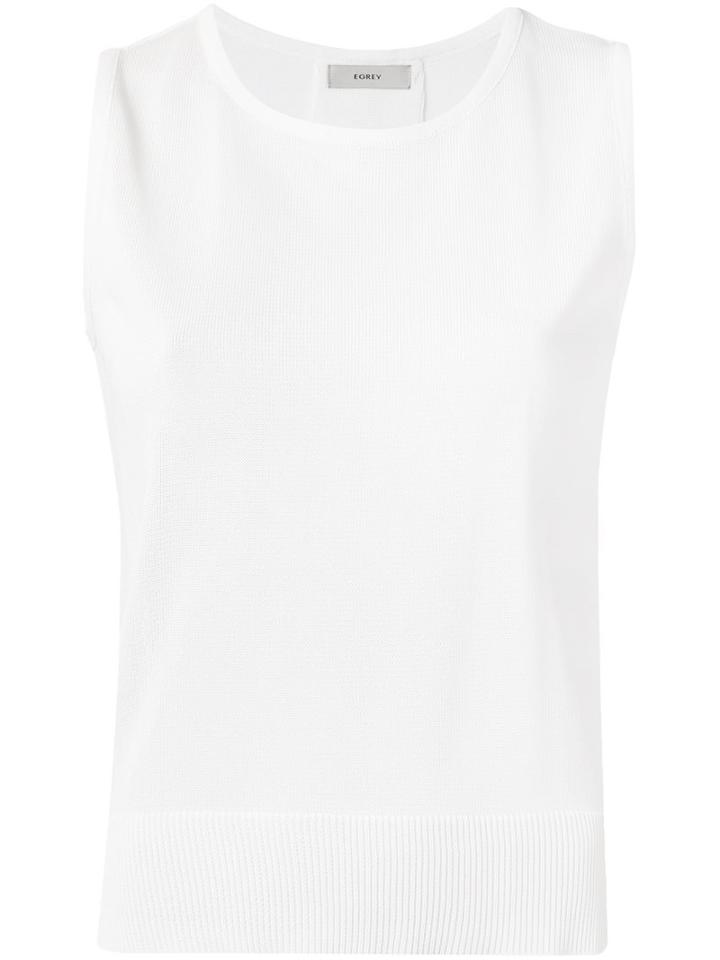 Egrey Knitted Top, Women's, Size: Pp, White, Viscose