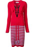 Sonia Rykiel Lace-up Detail Jumper, Women's, Size: Small, Red, Cotton/viscose