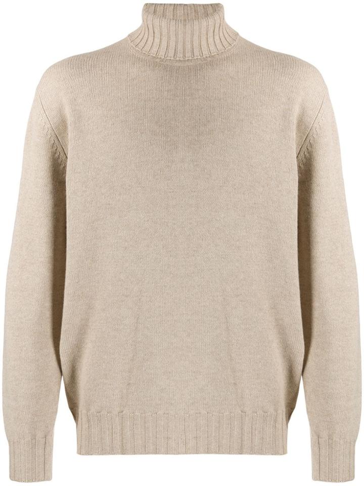 Brunello Cucinelli Roll Neck Sweater - Neutrals
