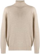 Brunello Cucinelli Roll Neck Sweater - Neutrals