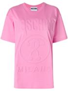 Moschino Embossed Logo T-shirt - Pink & Purple