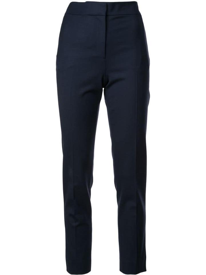 Oscar De La Renta Slim Tailored Trousers - Black