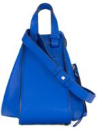 Loewe Hammock Crossbody Bag, Women's, Blue, Leather