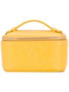 Chanel Vintage Logo Cosmetic Bag - Yellow & Orange