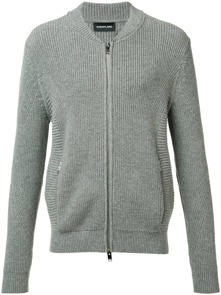 Exemplaire Motorcycle Teddy Jumper, Size: Medium, Grey, Cashmere
