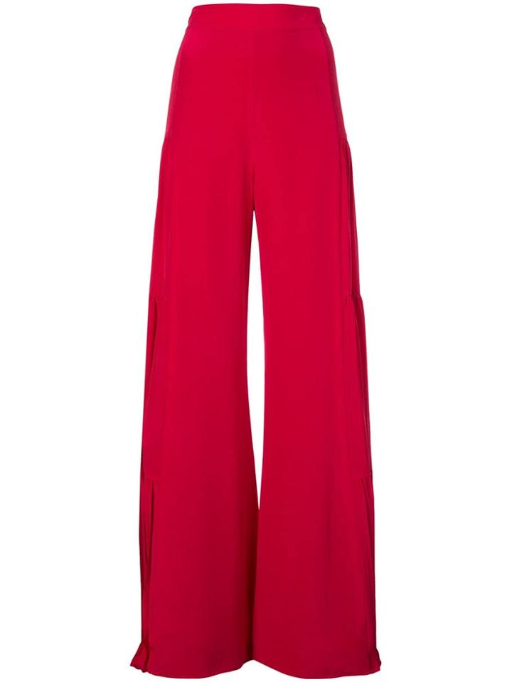 Alexis Pleat Detail Trousers - Red