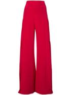 Alexis Pleat Detail Trousers - Red