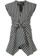 Proenza Schouler - Checkered Blouse - Women - Silk/viscose - 4, Women's, Black, Silk/viscose