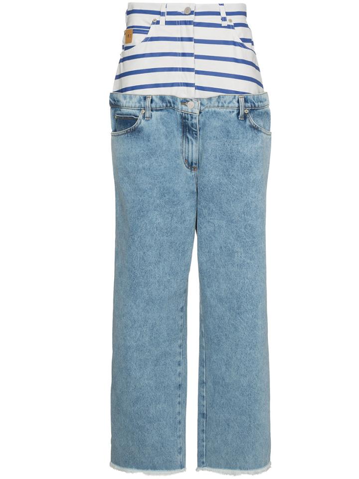 Natasha Zinko Double Waist Band Jeans - Blue