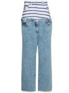 Natasha Zinko Double Waist Band Jeans - Blue
