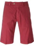 Corneliani Bermuda Shorts, Men's, Size: 48, Pink/purple, Cotton/linen/flax/spandex/elastane