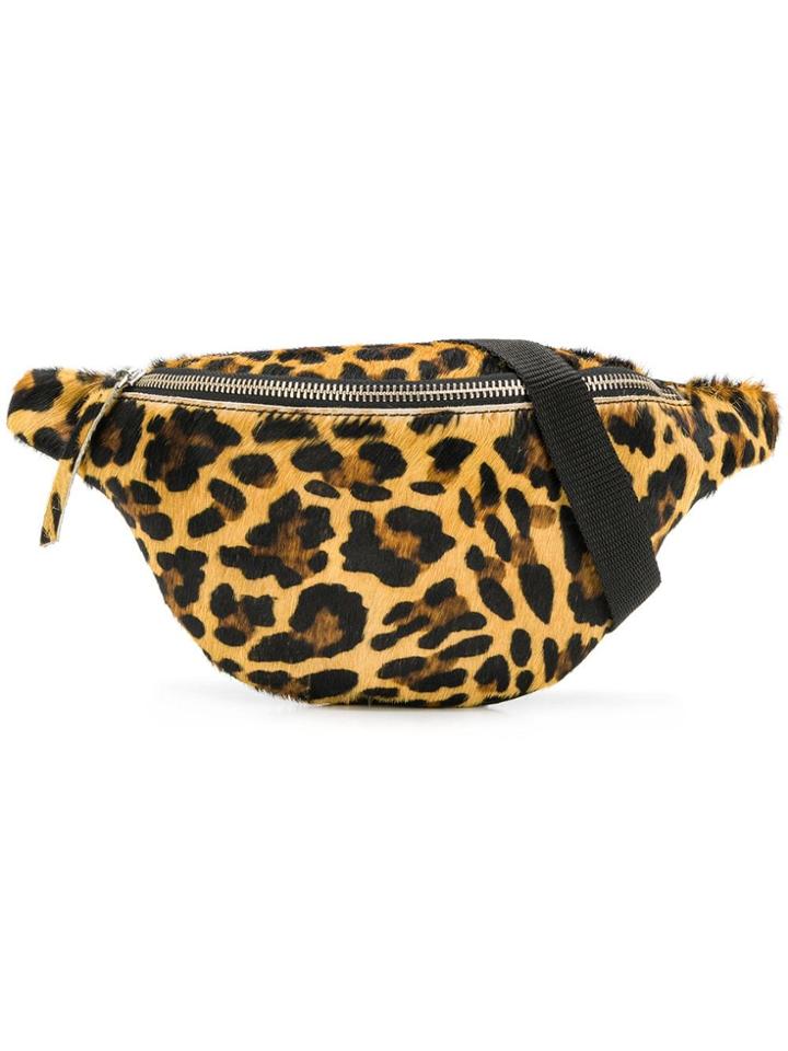 Bellerose Leopard Print Belt Bag - Brown