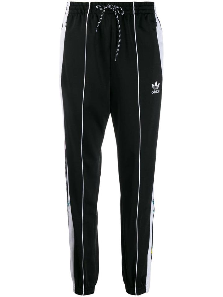 Adidas Floral Track Trousers - Black