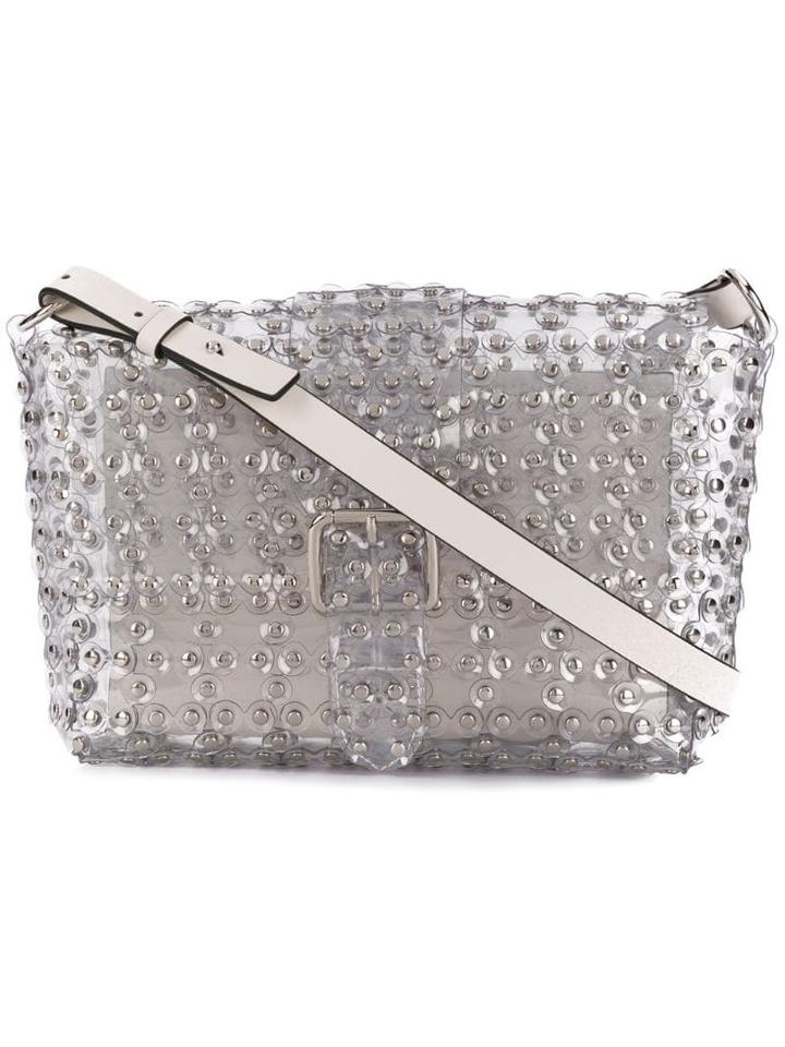 Red Valentino Flower Puzzle Crossbody Bag - White