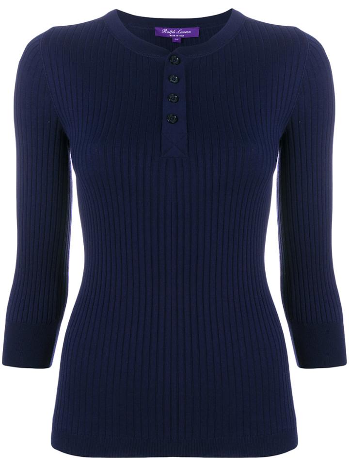 Ralph Lauren Ribbed Jumper - Blue
