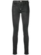 Philipp Plein Coated Skinny Jeans - Black