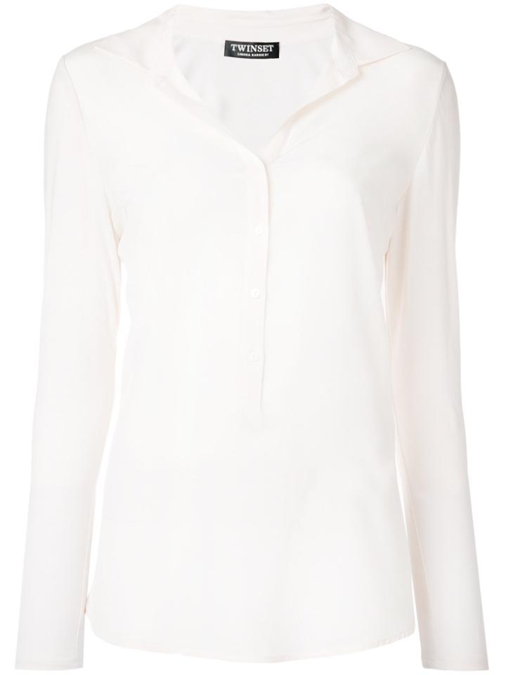 Twin-set Loose Fit Shirt - Nude & Neutrals