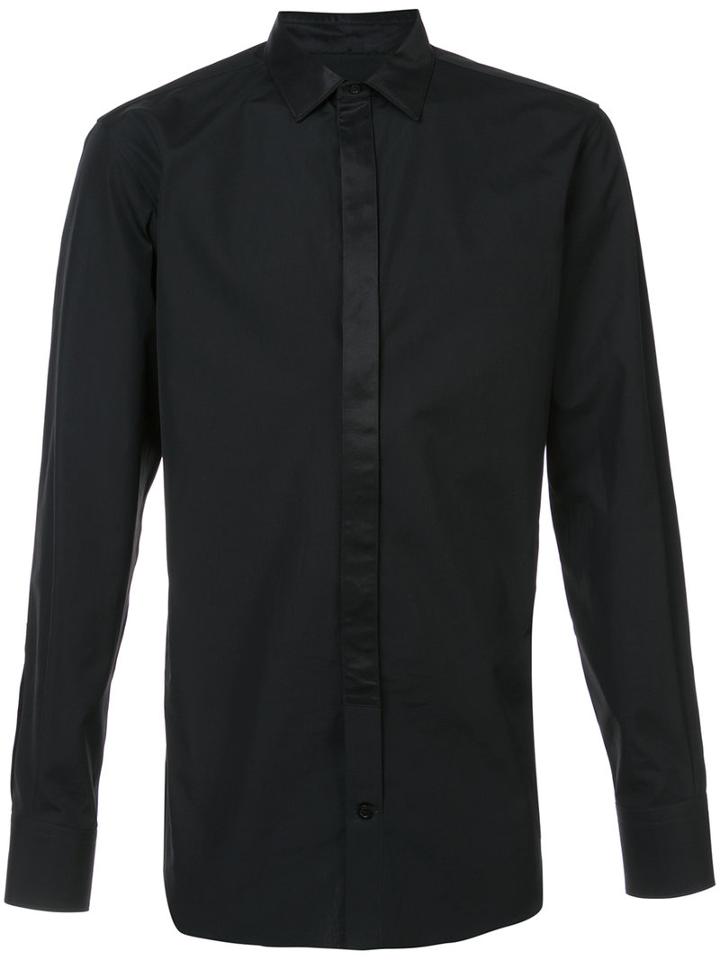 Alexander Mcqueen - Plain Shirt - Men - Cotton - 15 1/2, Black, Cotton